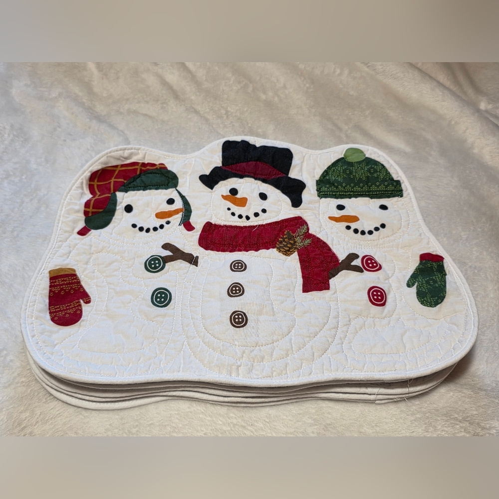 Snowmen Cloth/Quilted Placemats
